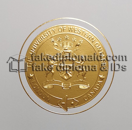 Fake UWO Diploma seal