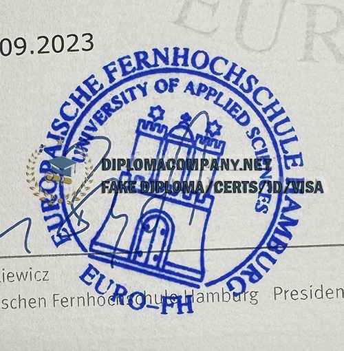 Fake Euro-FH Urkunde 