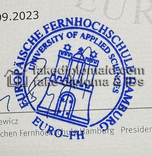 Fake Euro-FH Urkunde