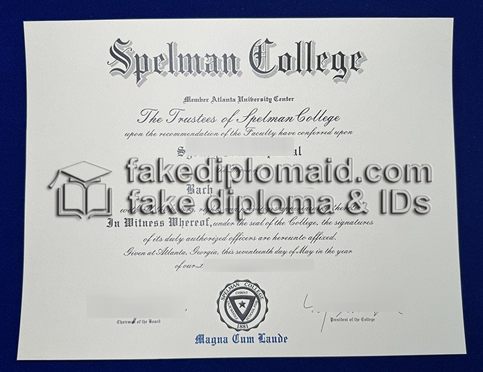 Fake Spelman College Diploma