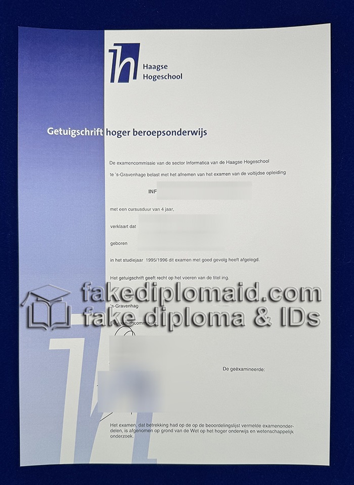 Fake THUAS Diploma
