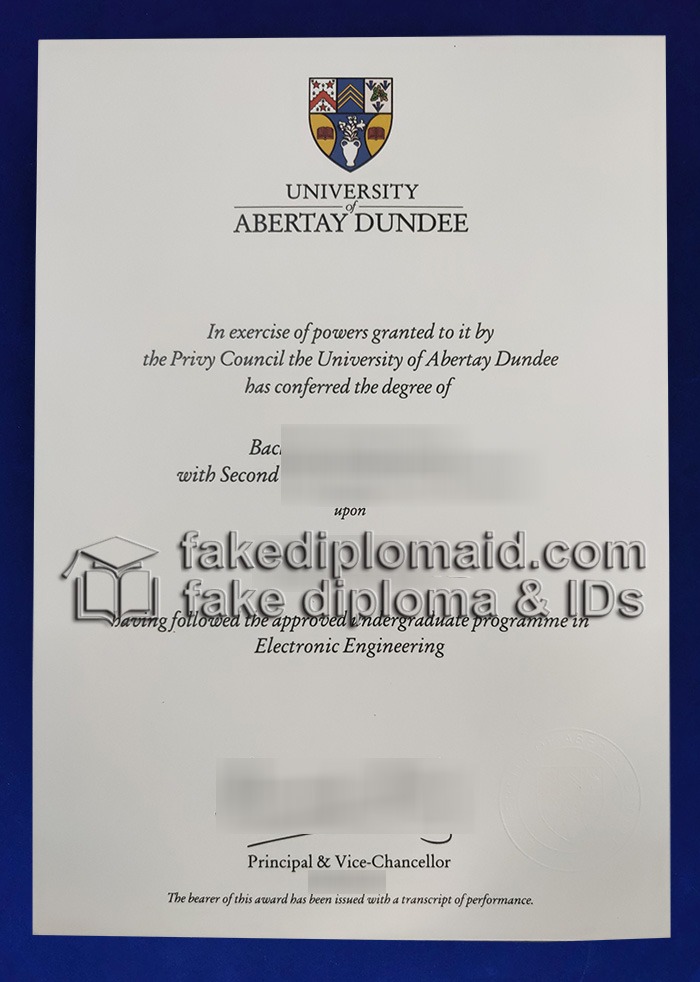 Fake Abertay University Degree
