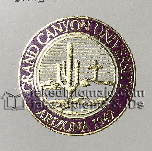 Grand Canyon University diploma seal