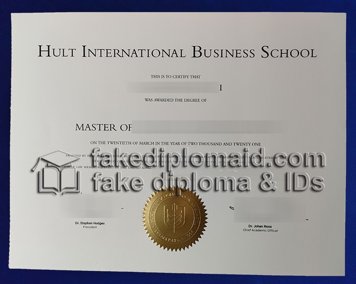 Fake Hult Business School Diploma