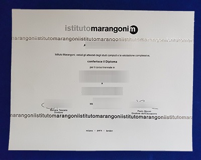 Fake Istituto Marangoni Diploma