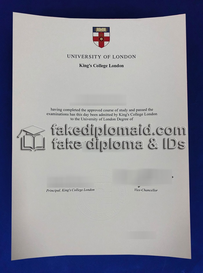 Fake KCL Degree