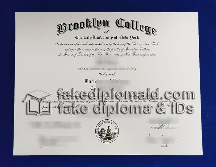 Fake Brooklyn College Diploma