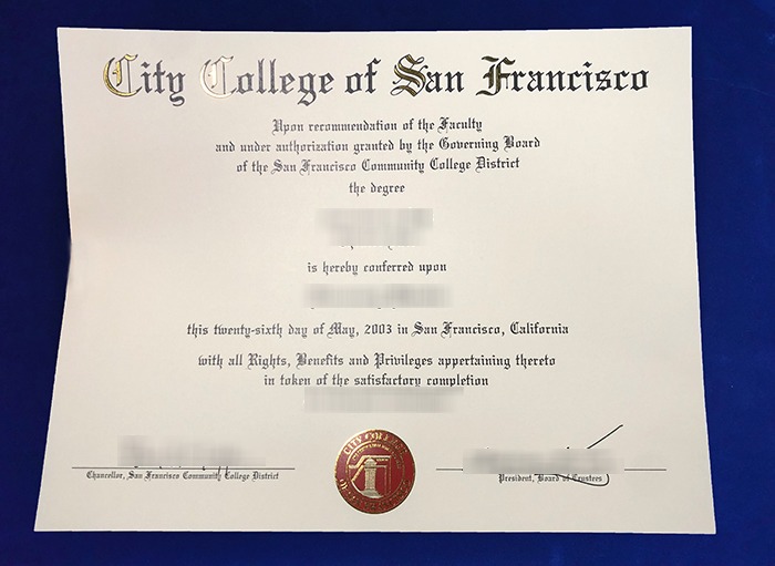Fake CCSF Diploma