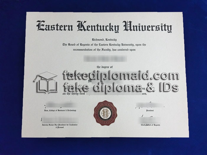 Fake EKU Diploma