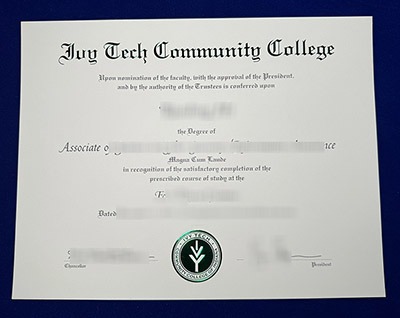 fake Ivy Tech Diploma