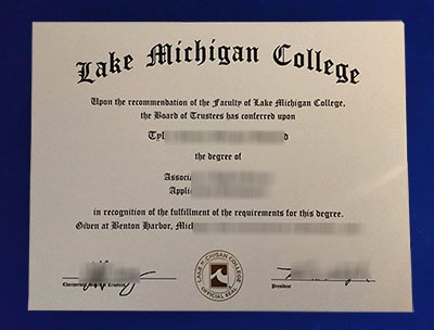 Fake Lake Michigan College Diploma