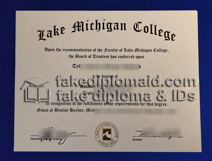 Fake Lake Michigan College Diploma