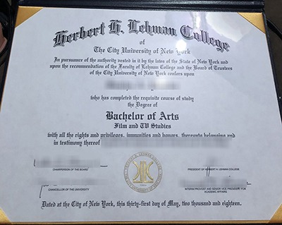 Fake Lehman College Diploma
