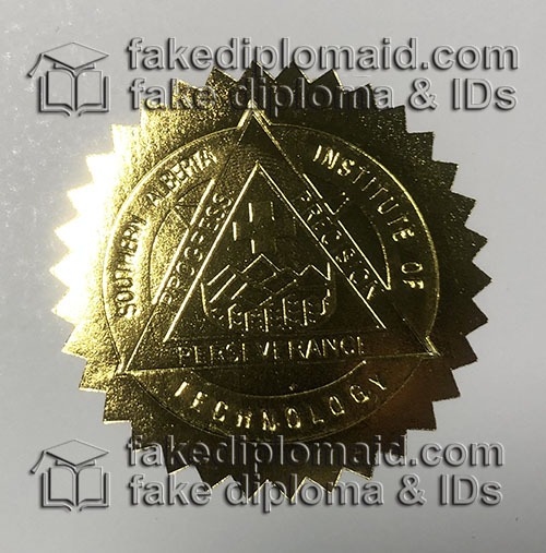 Fake SAIT Diploma seal