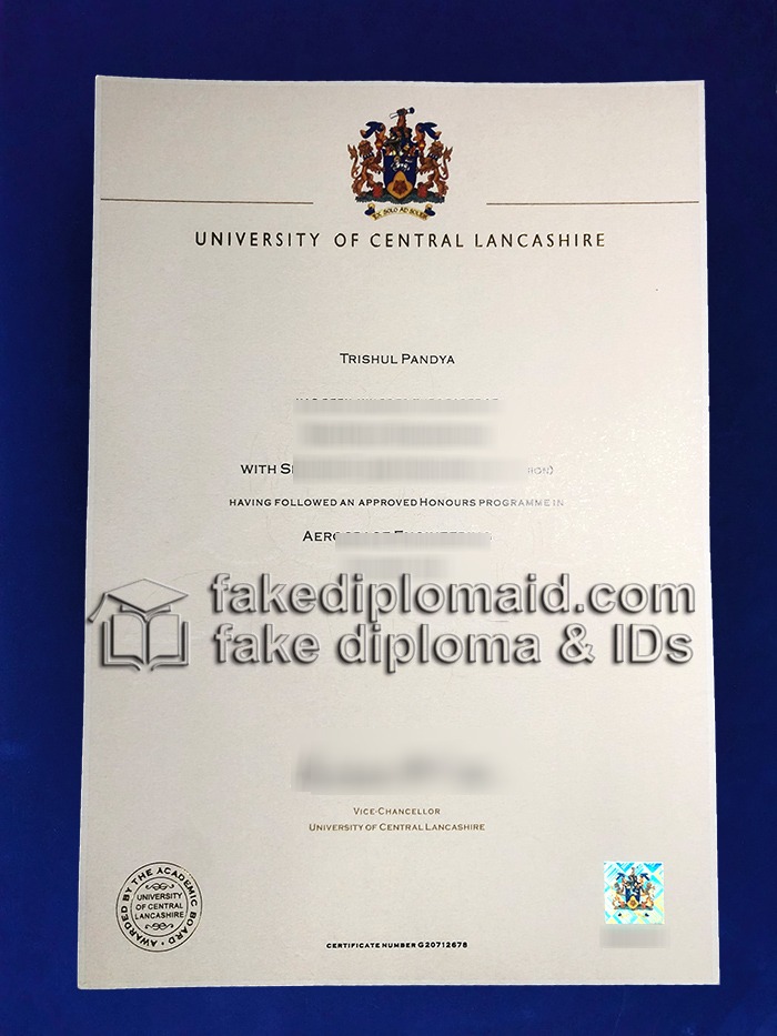 Fake UCLan Degree