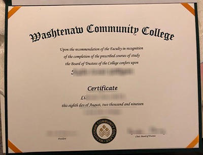 Fake Washtenaw Community College Diploma