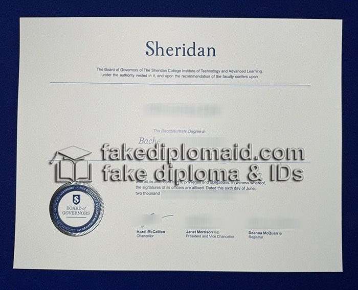 Sheridan College Diploma