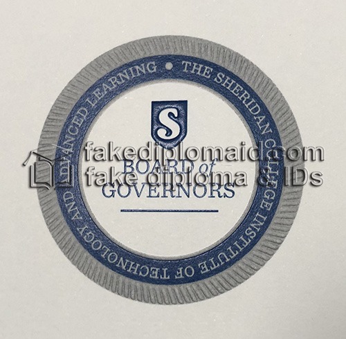 Sheridan College Diploma seal