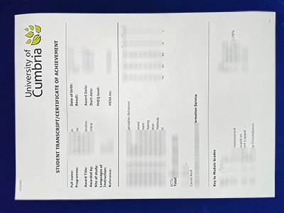 University of Cumbria Transcript