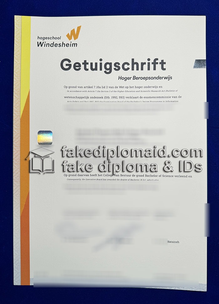 Hogeschool Windesheim Getuigschrift