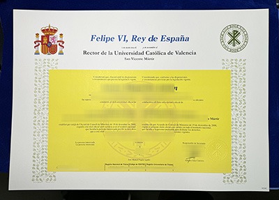 Universidad Católica de Valencia San Vicente Mártir Diploma